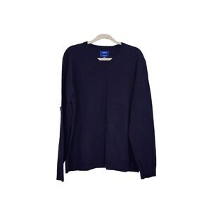 Apt. 9 blue merino wool v-neck sweater Sz XXL